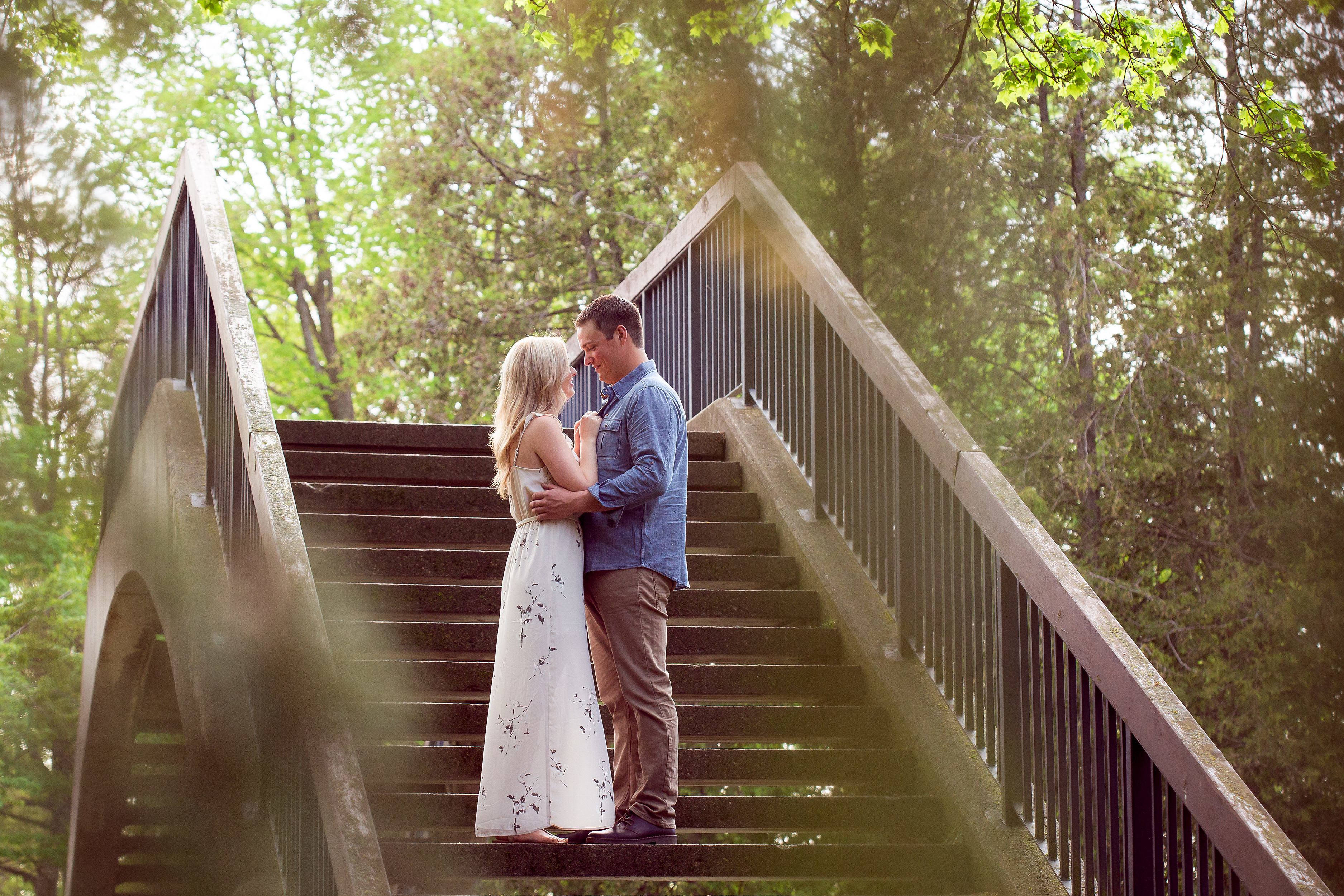 Stratford-Wedding-Photography-Confederation-Park-Engagement-Love-Sprouts-Photography-Groom-On-The-Stairs